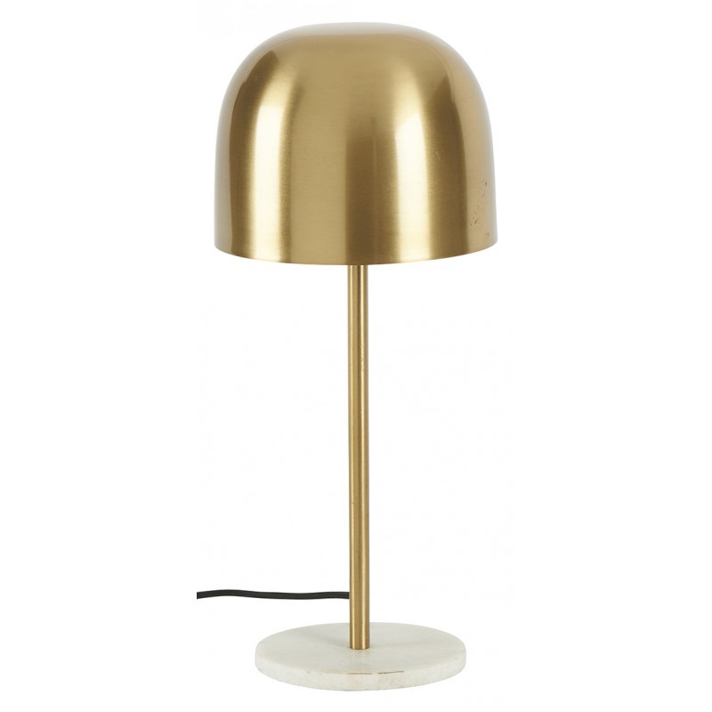 GOLD TABLE LAMP WITH MARBLE BASE